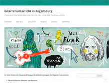 Tablet Screenshot of gitarrenunterrichtregensburg.com